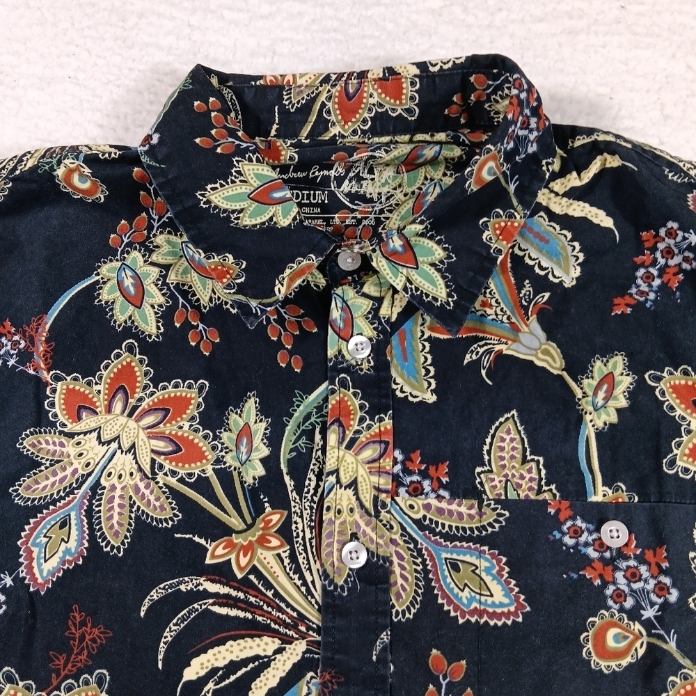 Altamont Shirt Mens Medium Black Andrew Reynolds Floral Paisley Skateboard - Picture 5 of 10